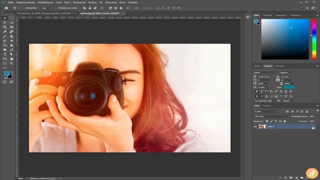 #9 Как обрезать изображение в Photoshop. смотреть онлайн
