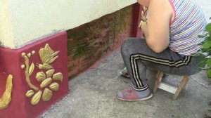 Как НАДО красить цоколь. Покраска цоколя из архитектурного бетона. Сказочно красивый результат...