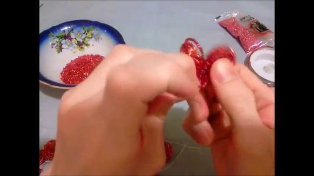 Полярная роза из бисера.Часть 1. смотреть онлайн