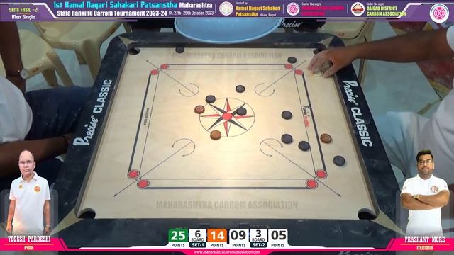 Carrom: Wonderful White Slam by Prashant More (Mumbai) Semi Final -2 #carrommca смотреть онлайн