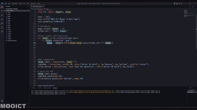 Python Project - How to Make a GUI Magic 8 Ball App with Tkinter смотреть онлайн