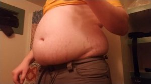 Tightly stuffed belly part 2 (more cheesecake)