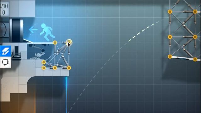 Bridge Constructor Portal тестовая камера 39 Воздушный теннис смотреть онлайн