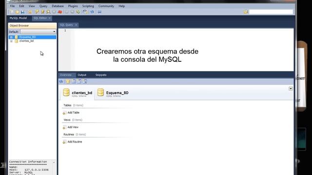 Como crear y eliminar esquemas en MySQL Workbench 5.5 смотреть онлайн
