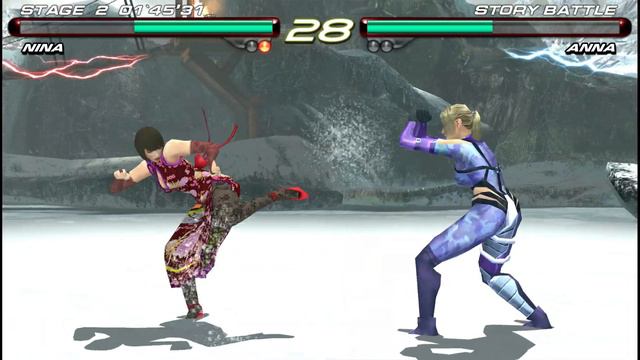 Tekken 6 | Nina | Story Battle | 4K [60FPS] PSP[PPSSPP