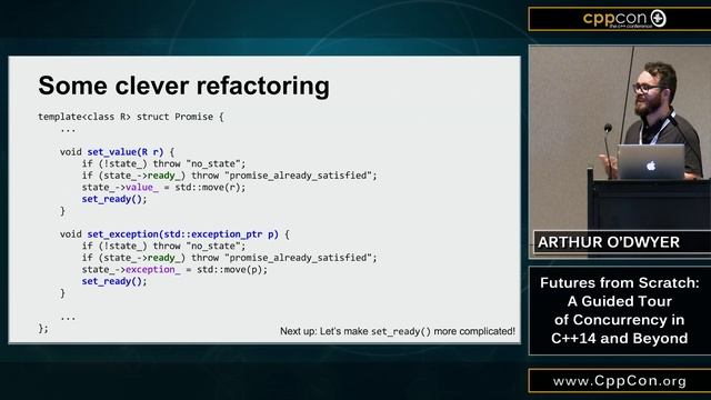 CppCon 2015: Arthur O'Dwyer “Futures from Scratch..." смотреть онлайн