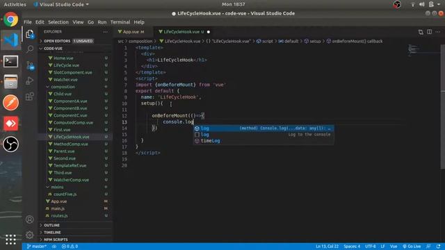 Lifecycle Hook | #32 | Composition API | Vue Js 3 Tutorial in Hindi смотреть онлайн