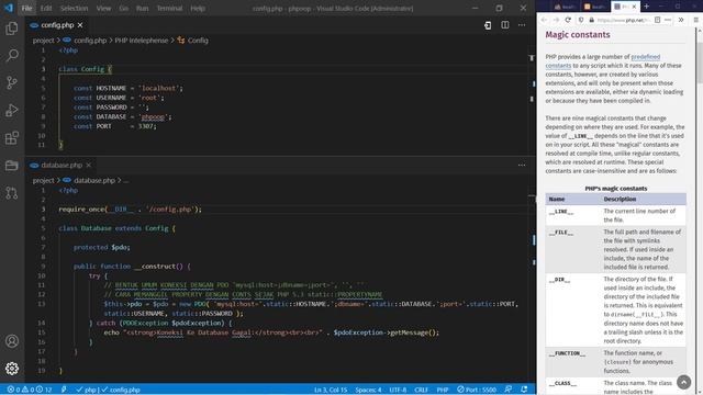 Tutorial Belajar PHP OOP #5 Config, Database, Model dan View смотреть онлайн