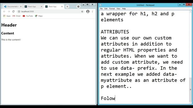 ReactJS Tutorial - 2 - Using JSX | Part 2 смотреть онлайн