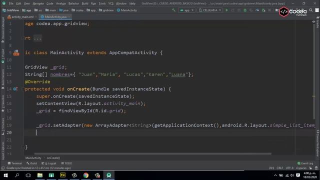 Curso Android desde cero #18 GridView Cómo usarlo en Android Studio смотреть онлайн