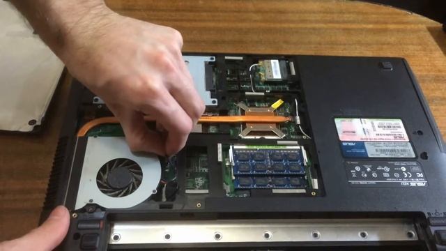 Разбор и чистка ноутбука Asus K52J/ K52JR смотреть онлайн