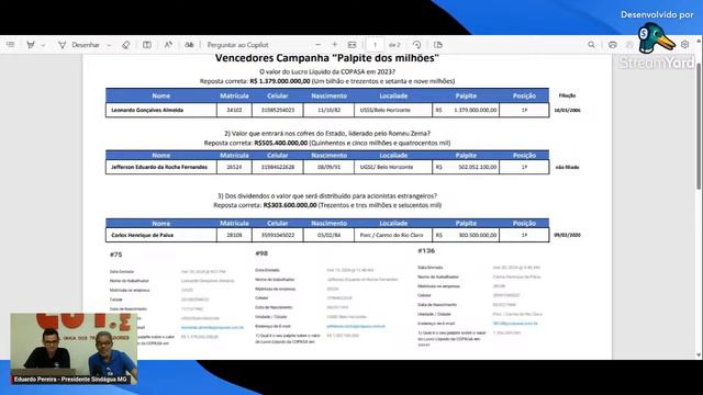 Live Sindágua-MG - Tema: Resultado financeiro da COPASA смотреть онлайн