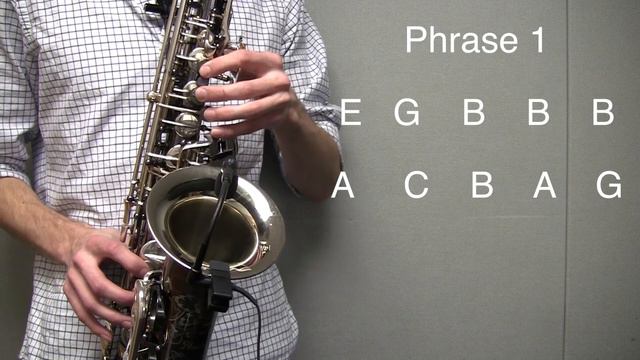 O Come O Come Emmanuel - Alto Sax Tutorial смотреть онлайн