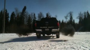 2012 Ford 6.7l Powerstroke w/ H&S Black Maxx, Dual Exhaust (straight pipe)