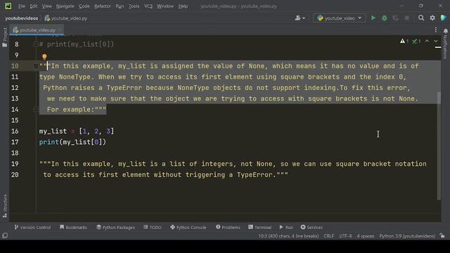 How to Fix "TypeError 'NoneType' object is not subscriptable" Error смотреть онлайн