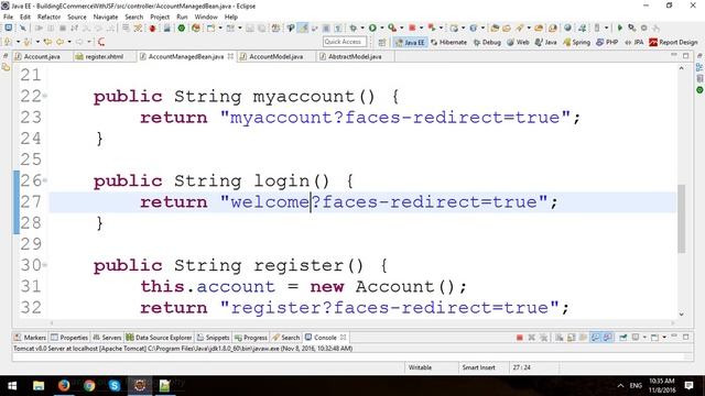Building An ECommerce Store Using JSF Framework - Part 6 - Account Registration смотреть онлайн