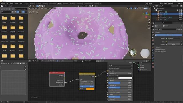 Я сделал популярный у новичков 3D пончик! смотреть онлайн