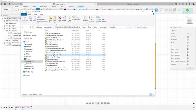 Нестандартная резьба во #Fusion360