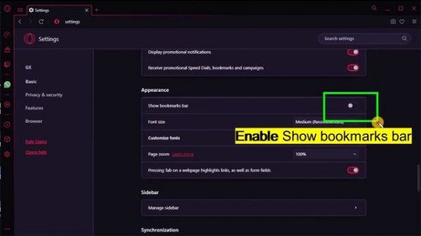 Import Bookmarks From Chrome To Opera GX Browser | Enable Bookmarks Bar on Opera GX