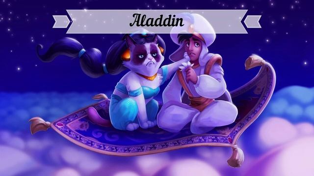 Grumpy Cat Instead of Disney Princesses & Characters смотреть онлайн