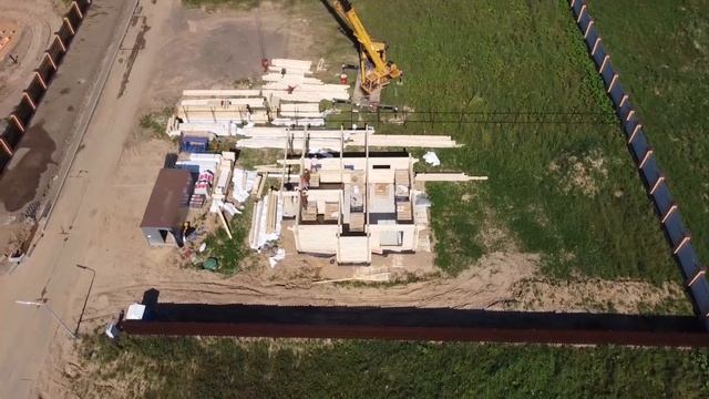 Быстрый аэрообзор строительства коттеджного поселка Андрейково парк смотреть онлайн