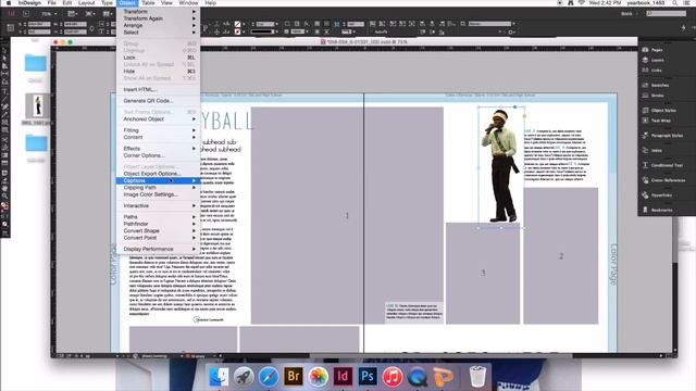 How to place a png image in InDesign and learn how to do text wrap! смотреть онлайн