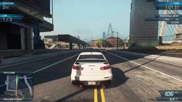 Mitsubishi Evolution X race 1| NFS MOST WANTED| Albadi_chhorA смотреть онлайн