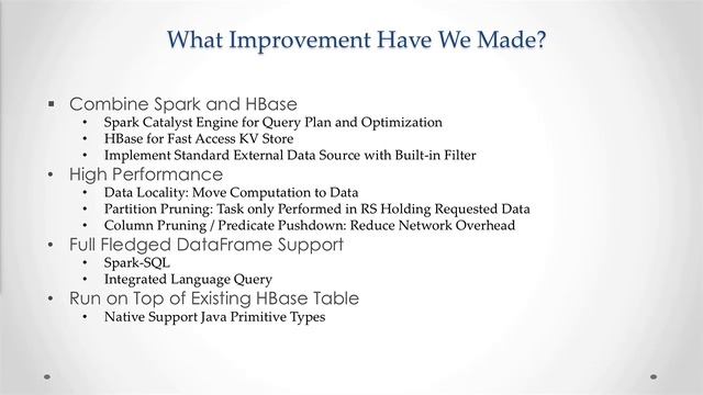 Apache Spark on Apache HBase: Current and Future смотреть онлайн