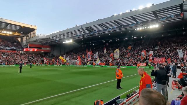 Amazing sound - Allez Allez Allez before Liverpool Villarreal CL Semi Final! смотреть онлайн