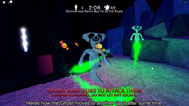 How to get GHOST SKIN + "WHO YA GONNA CALL?" BADGE in BEAR* (BEAR 2) [ROBLOX] смотреть онлайн