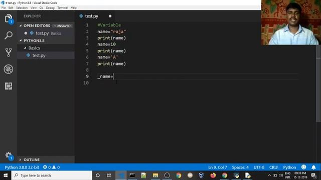 ? Python Variable and Identifiers | ?Python for beginners | ?Python complete course in Tamil смотреть онлайн