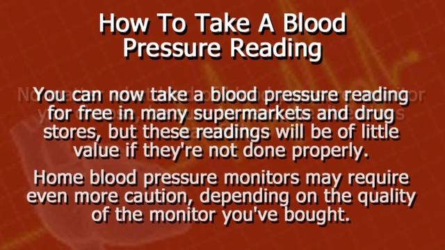 How To Take A Blood Pressure Reading смотреть онлайн