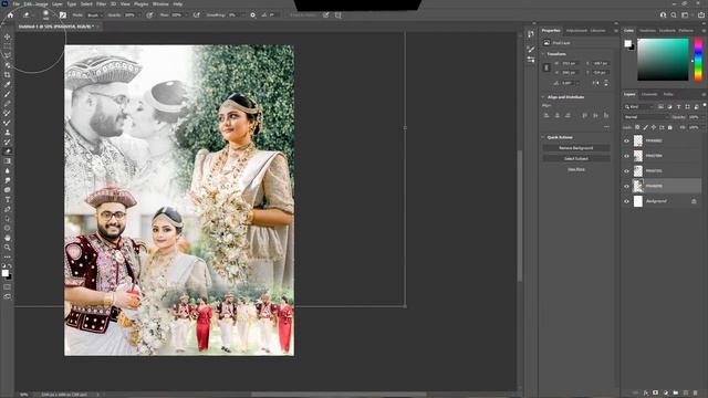 How to Creat a Wedding Thank You Card in PHOTOSHOP смотреть онлайн