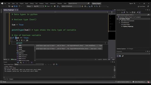 Boolean data type in python смотреть онлайн