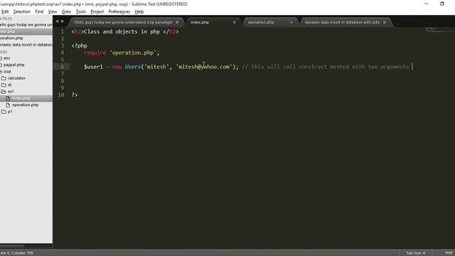 Oop concepts class and object in php part 4 смотреть онлайн