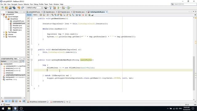 Tutorial 3.1, Java ArrayList, Pisanje u fajl, Čitanje iz fajla смотреть онлайн