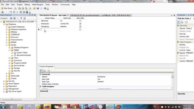 Create Table And Primary Key SQL SERVER смотреть онлайн