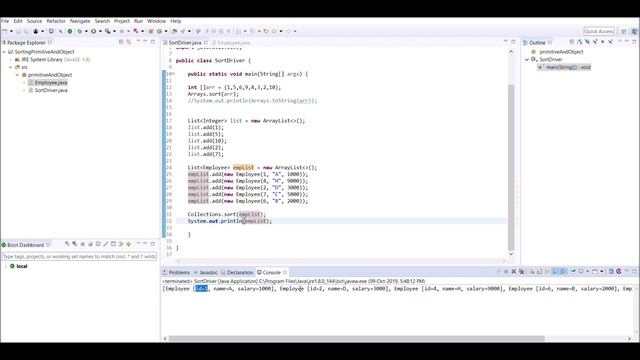 Comparable Vs Comparator in Java смотреть онлайн