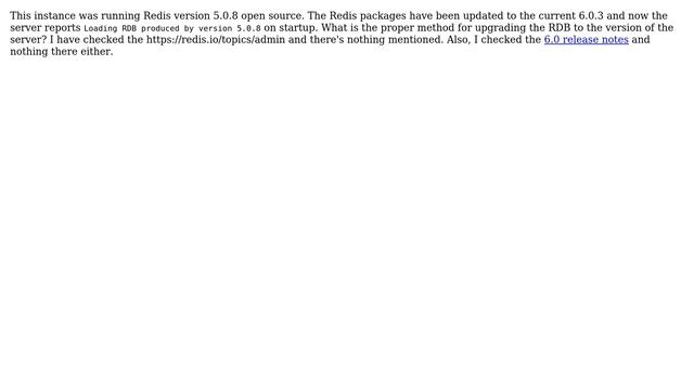 Databases: How to Upgrade Redis Database from 5.x to 6.x? смотреть онлайн
