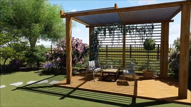 Ландшафтный дизайн таунхауса "В тени берёз" смотреть онлайн