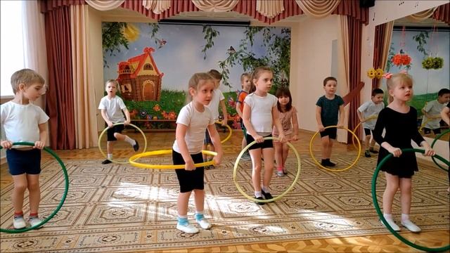 Подготовительные упражнения с обручем. Учимся прыгать на скакалке. смотреть онлайн