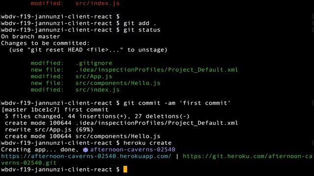 140 Committing and packaging React applications to deploy to Heroku смотреть онлайн