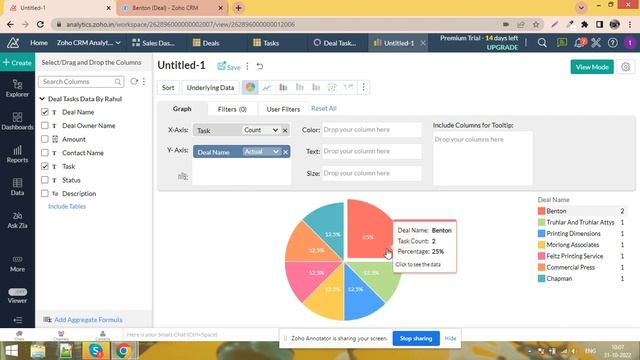 Create Query Table data using Join in Zoho Analytics using Sql Query, Create Report using this tabl смотреть онлайн