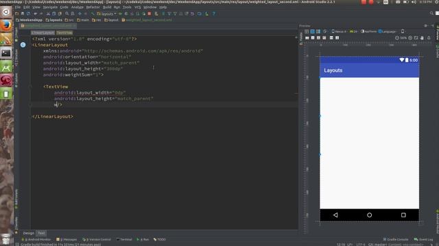 Android Tutorial 2019 - Android linear layout Weight - Part 3 смотреть онлайн