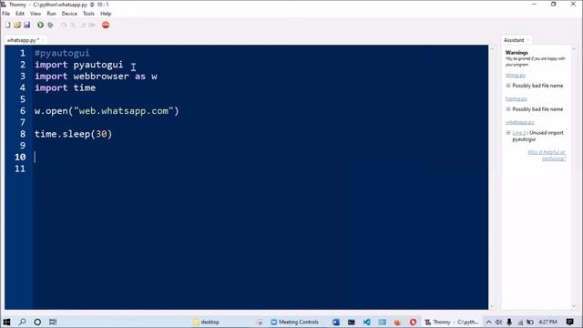 WHATSAPP SPAM BOT using PYTHON смотреть онлайн