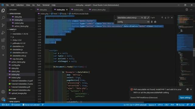 Gratis Source Code | Export PDF/Excel/Print Datatables Serverside dengan PHP, MySQL dan Bootstrap смотреть онлайн