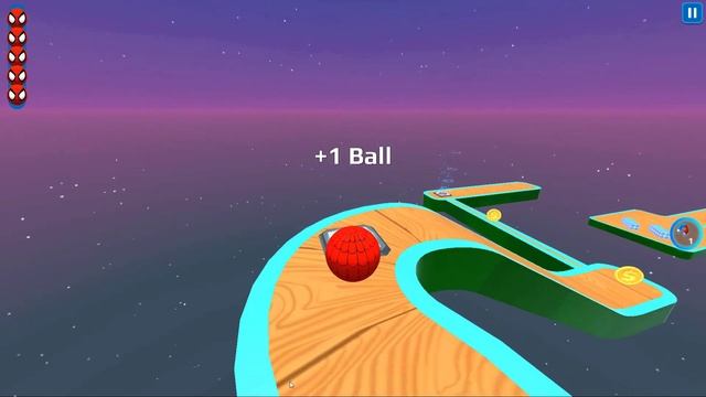 Sky Rolling Ball 3D - All Levels Gameplay Android, IOS ( Level 188 - 194 )