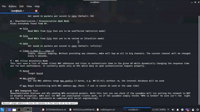 Mdk4 Kali Linux "Quick Run Down On Features" смотреть онлайн