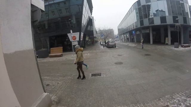 Прогулка по городу Сосновец в Польше смотреть онлайн