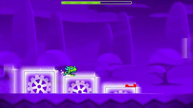 мой уровень Geometry Dash Sky World попытался сделать неон стиль!